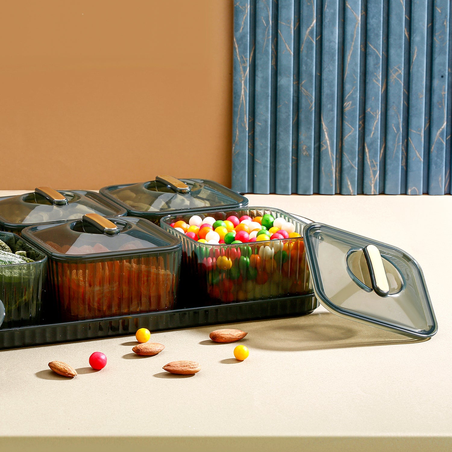 Liger Multipurpose Clear Spice Organizer Set Liger Multipurpose Clear Spice Organizer Set